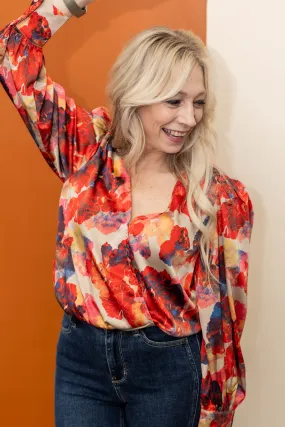 A Splash Of Floral Blouse