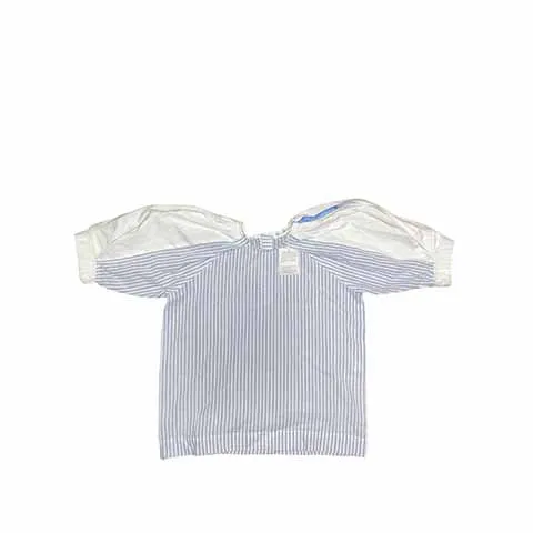 Anja Schwerbrock Blue Stripes/White Seer Top
