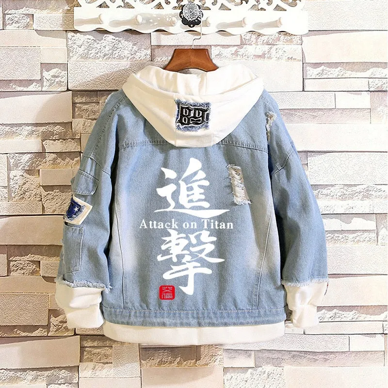 Attack on Titan Jeans Jacket Hoodies