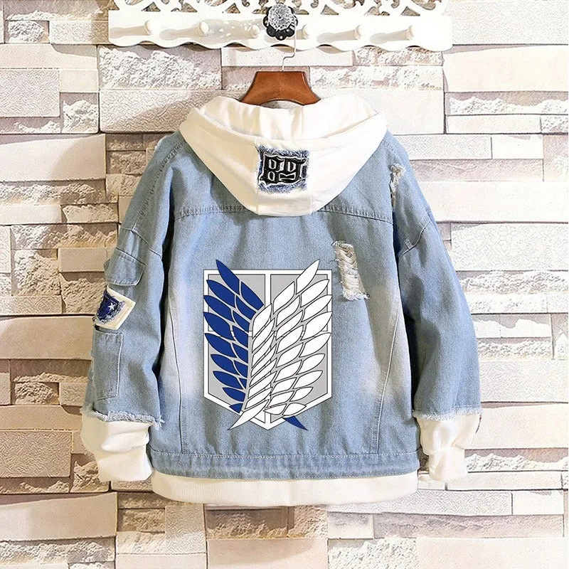 Attack on Titan Jeans Jacket Hoodies