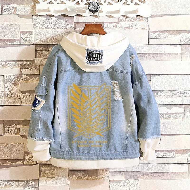Attack on Titan Jeans Jacket Hoodies
