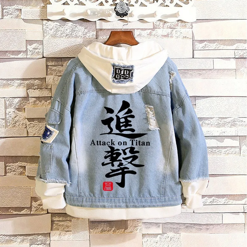 Attack on Titan Jeans Jacket Hoodies