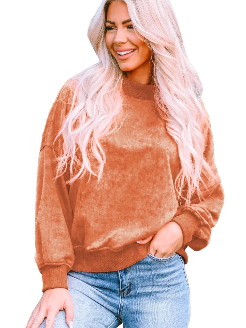 Bohemian Style Burnt Orange Top