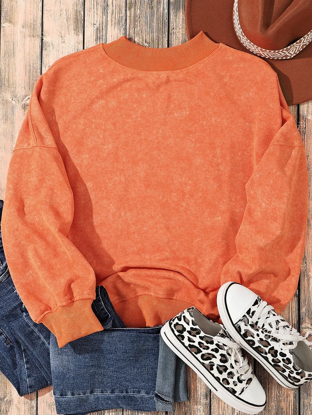 Bohemian Style Burnt Orange Top