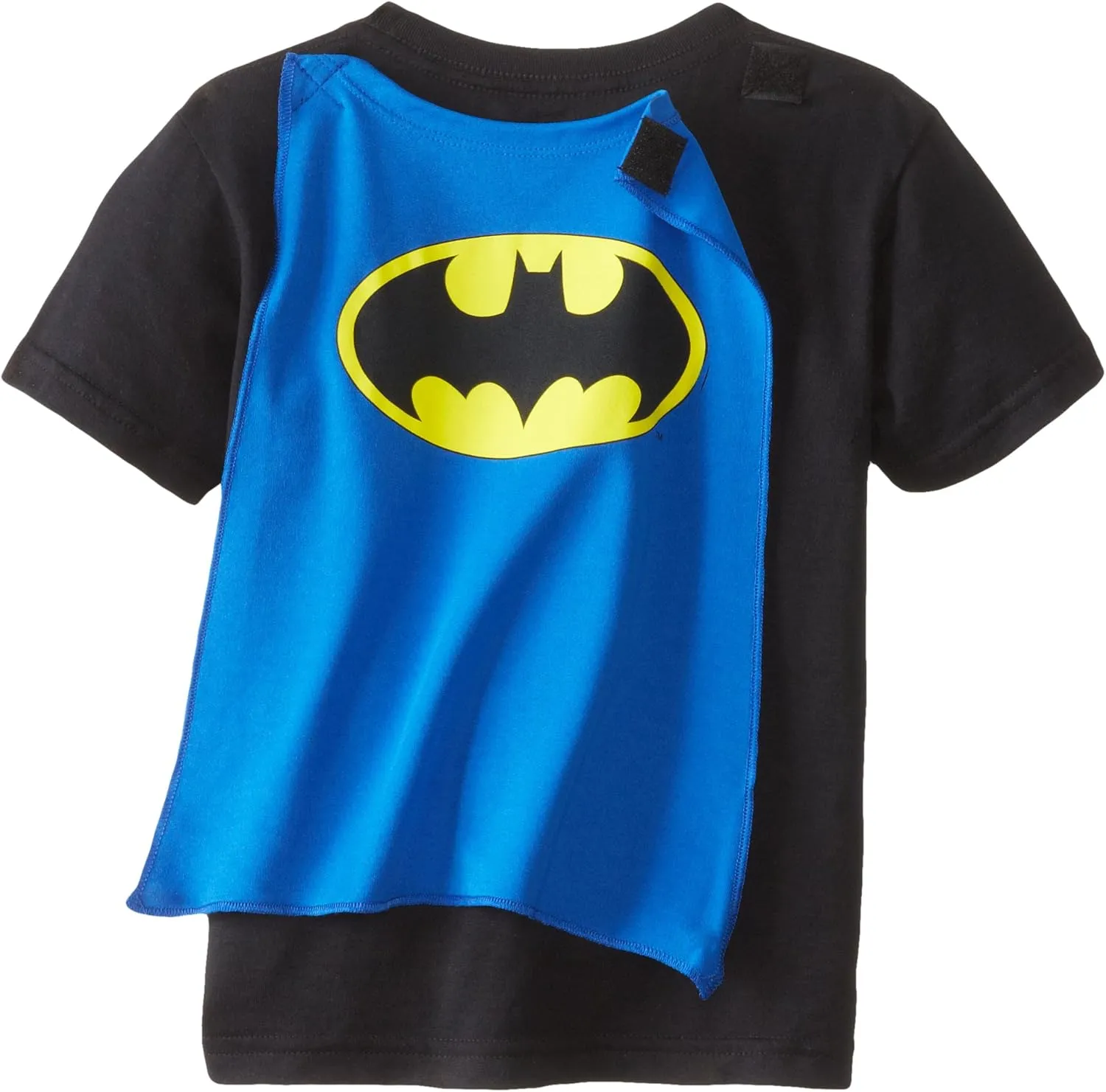 DC Comics Toddler Boys' Batman Superhero Logo Caped Costume T-Shirt, 2T Kids