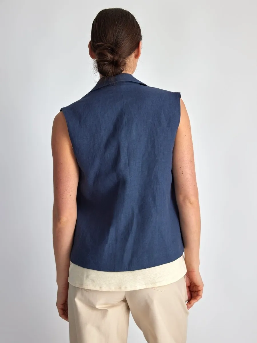 Lepidoptere Elise Vest (Blue)