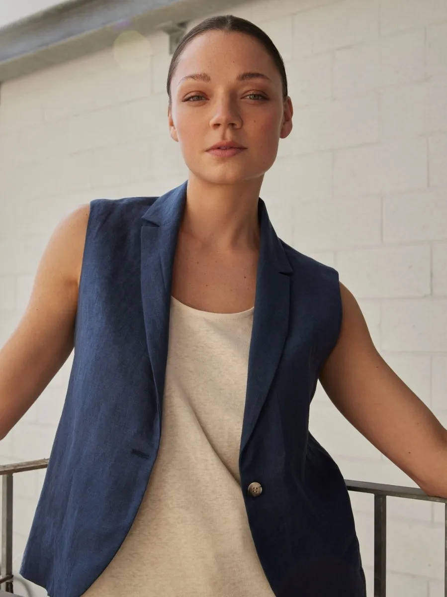 Lepidoptere Elise Vest (Blue)