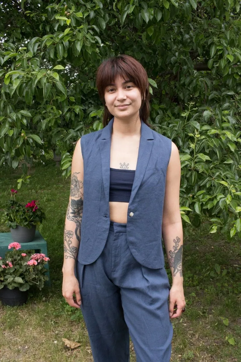 Lepidoptere Elise Vest (Blue)