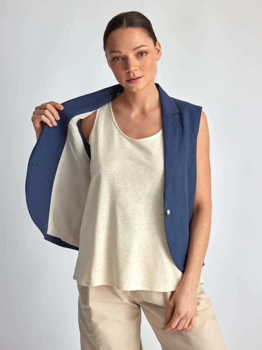 Lepidoptere Elise Vest (Blue)