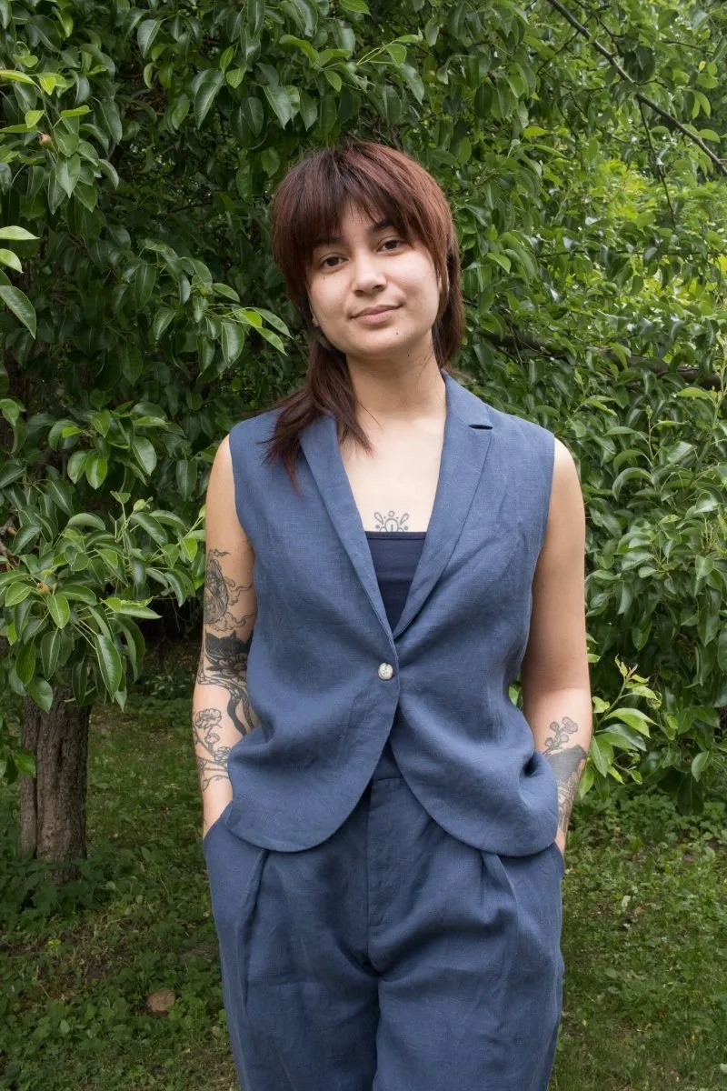 Lepidoptere Elise Vest (Blue)