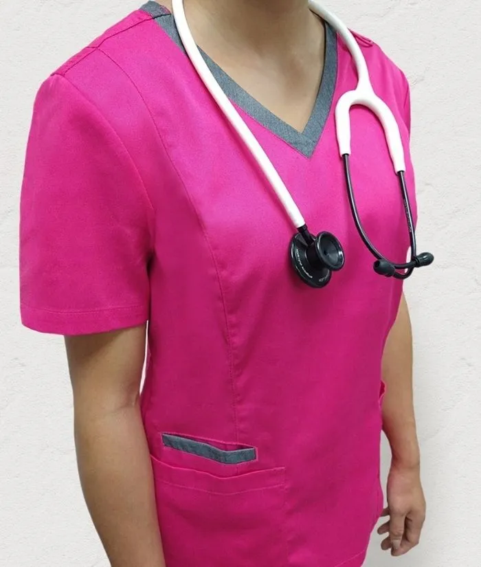 Matrix Contrast Double V-Neck Top
