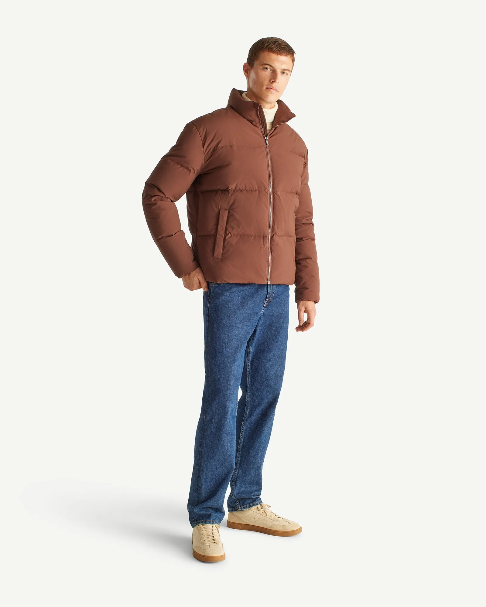 Nagal Extreme Cold puffer-style down jacket Dark chocolate