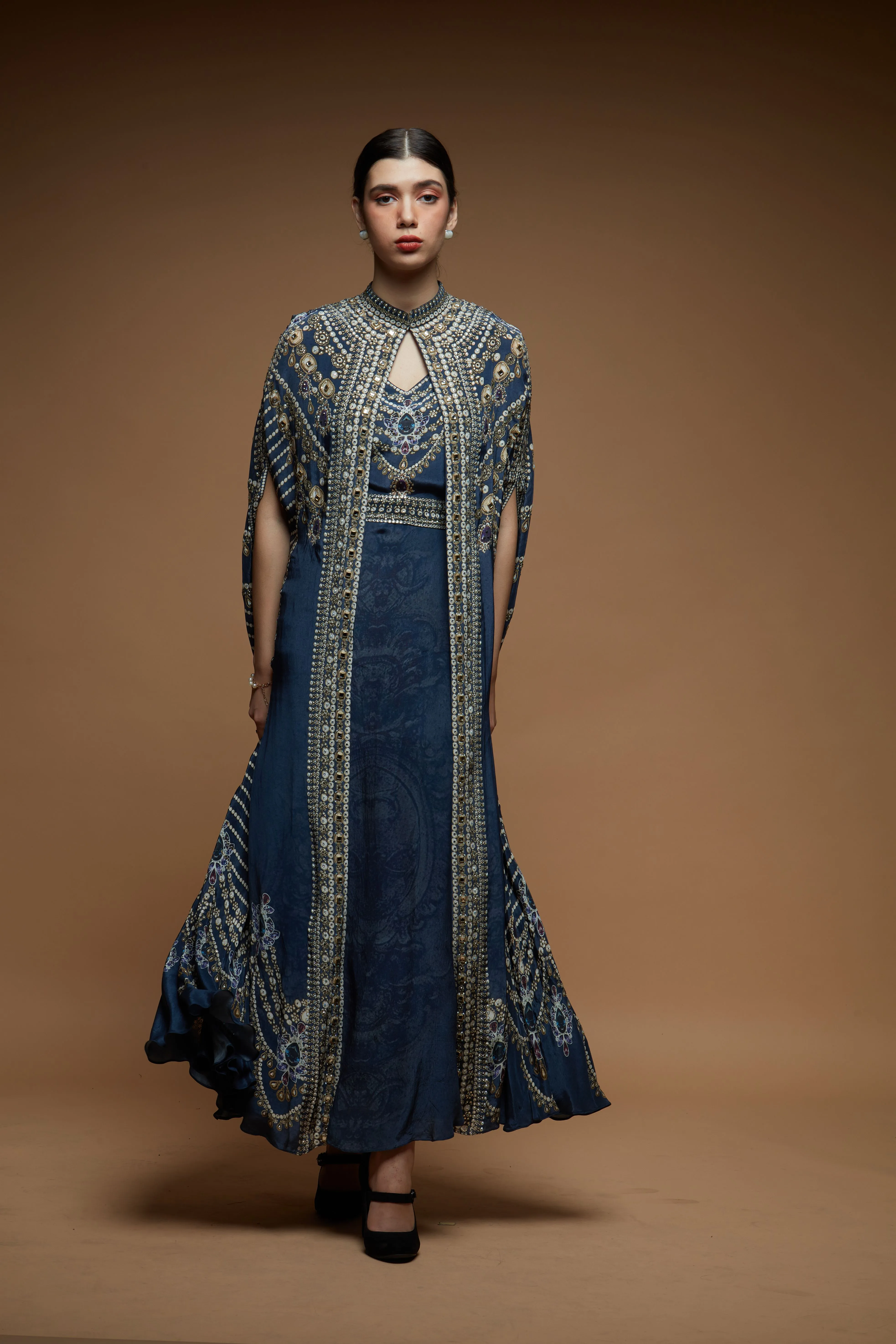 Navy Blue Kaftan