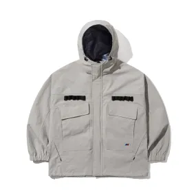 REFINED HOODED JACKET BRIGHT GRAY