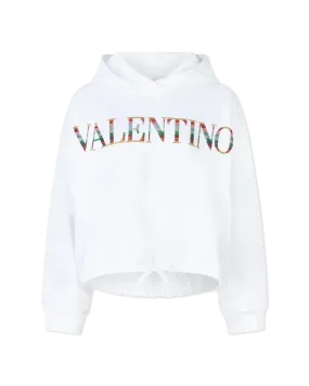 Valentino Logo Embroidered Hoodie