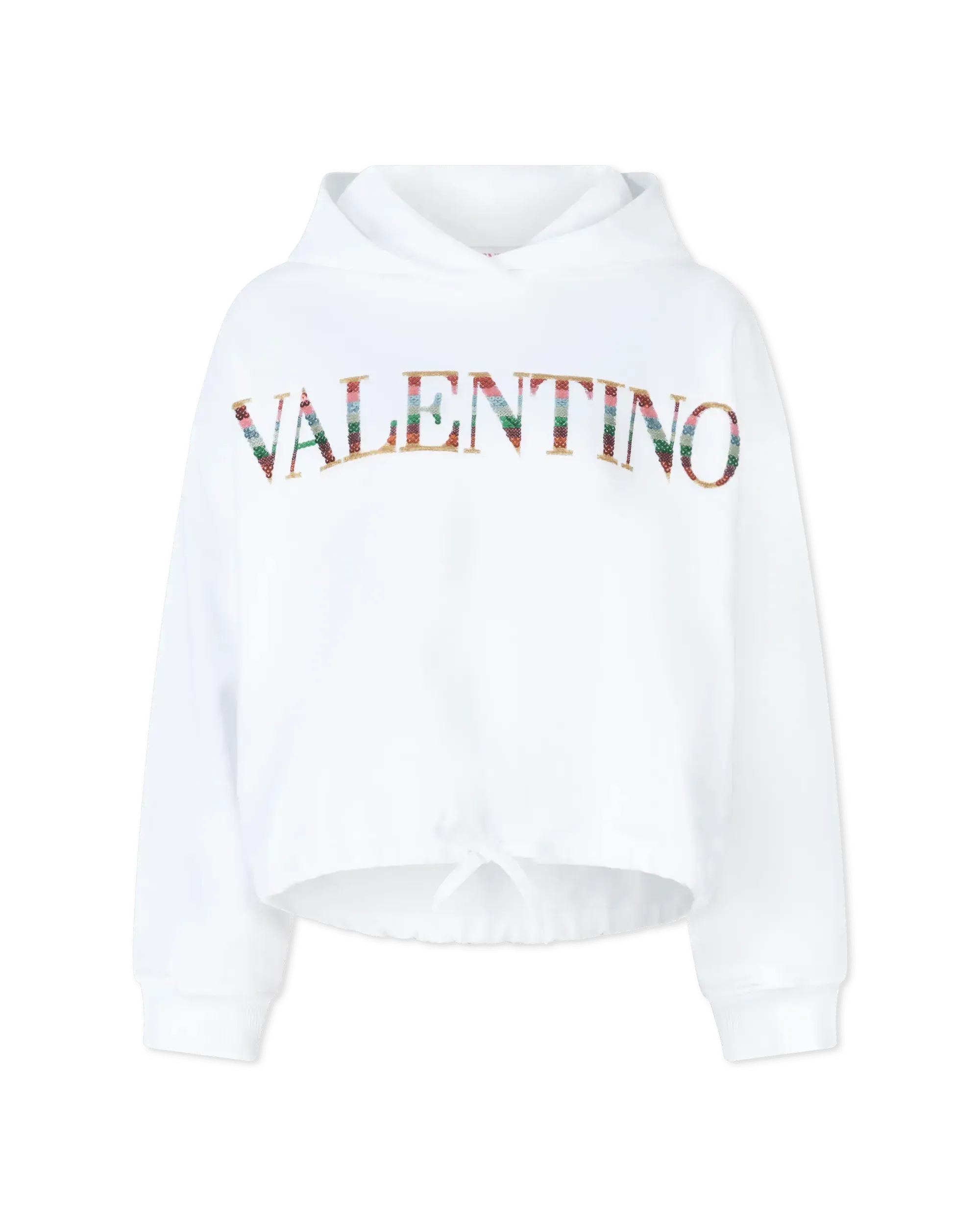 Valentino Logo Embroidered Hoodie