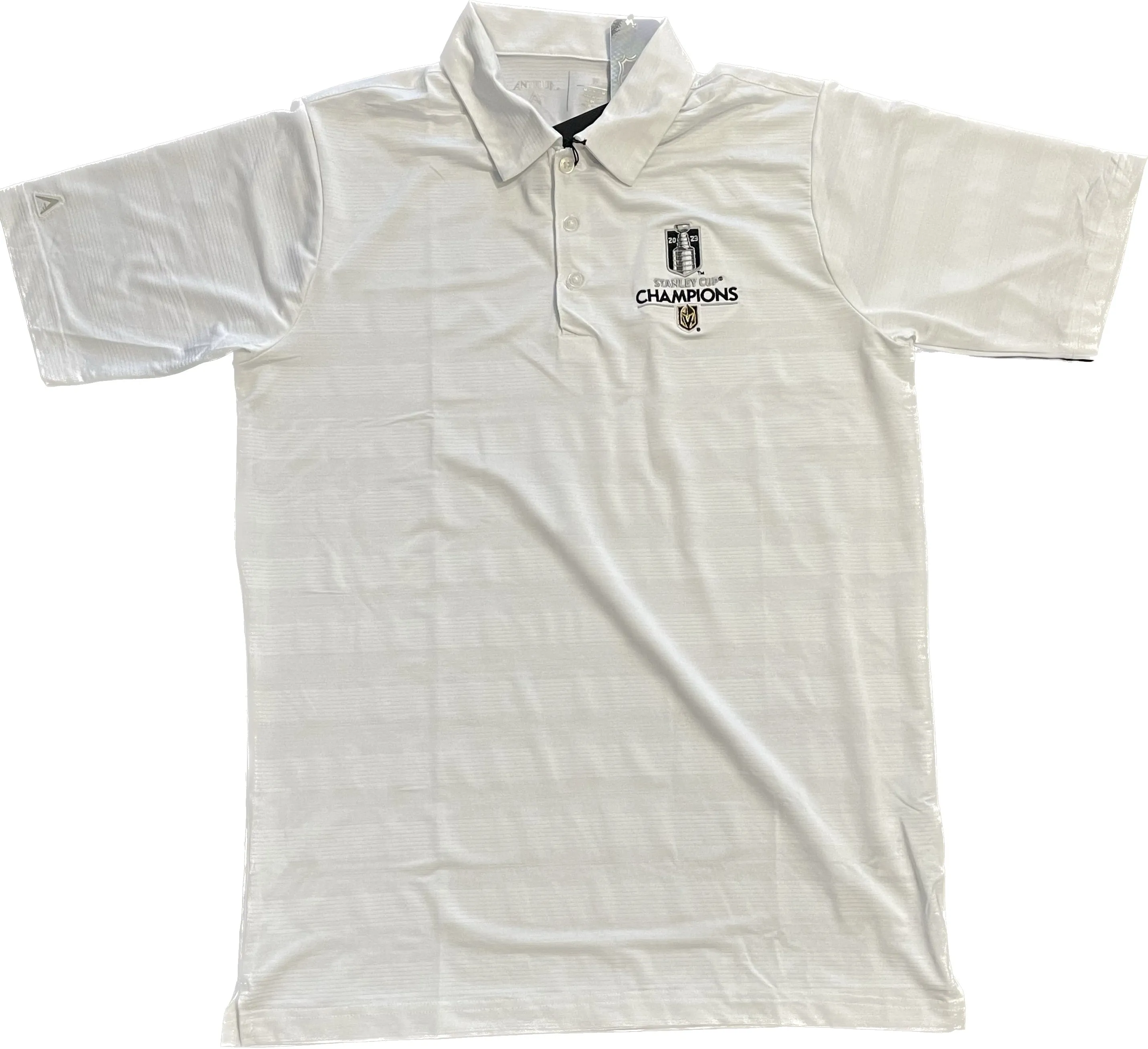 VEGAS Golden Knights CHAMPIONSHIP Logo Compass Polo - WHITE