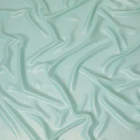 Vista blue plain silk georgette chiffon fabric with metallic finish-D13017