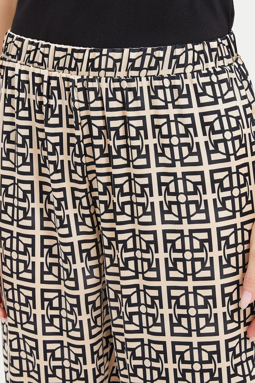 Women Brown Printed Pyjama Bottom