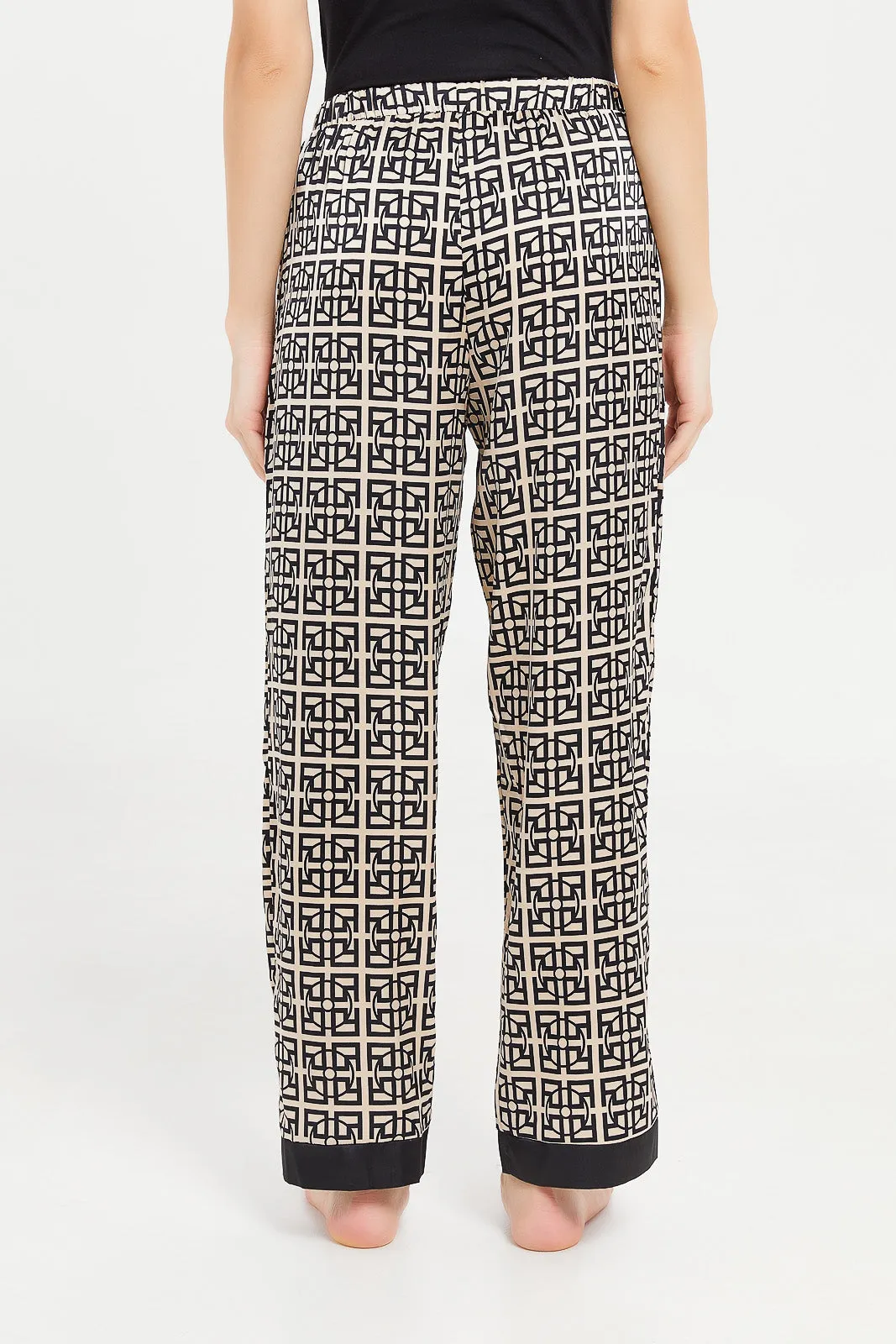 Women Brown Printed Pyjama Bottom