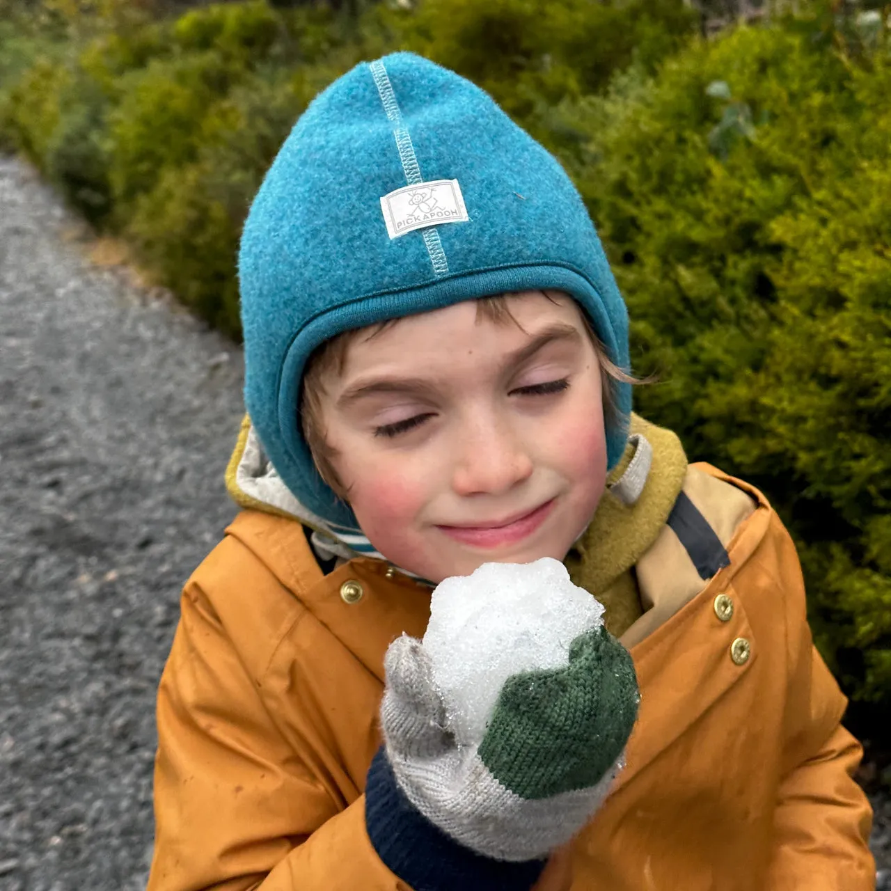 Wool Fleece Balaclava with Stripy Neck Warmer (1-10y)